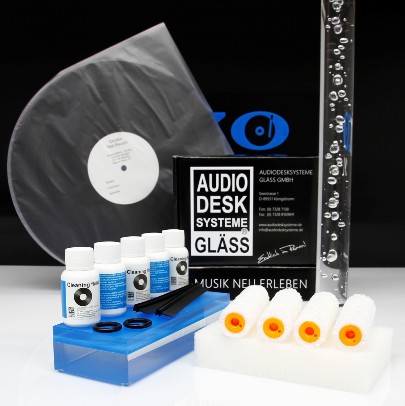 als Option ist das Gläss Vinyl Cleaning Refresher Set 500 mit Schutzhüllen erhältlich: Japan Hülle ähnlich wie Nagaoka 102 antistatische Schallplatten-Innenhüllen
