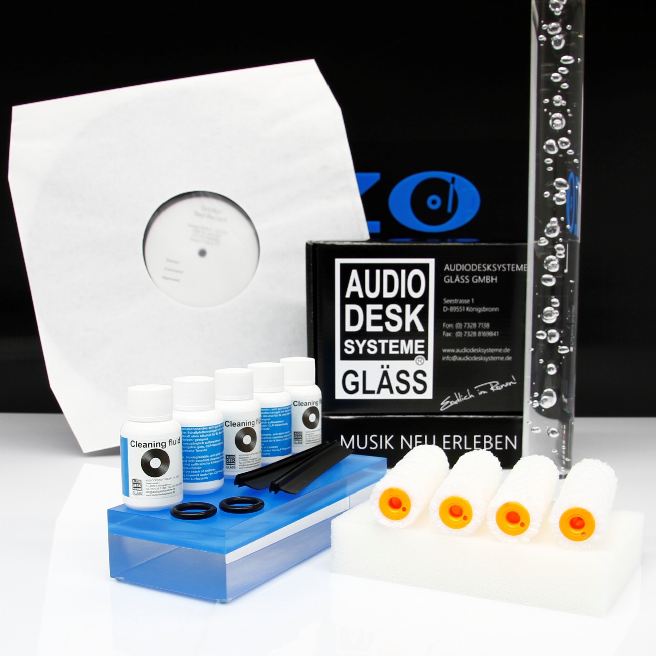 als Option ist das Gläss Vinyl Cleaning Refresher Set 500 mit Schutzhüllen erhältlich: GOLDRING Milty Exstatic antistatische Schallplatten-Innenhüllen